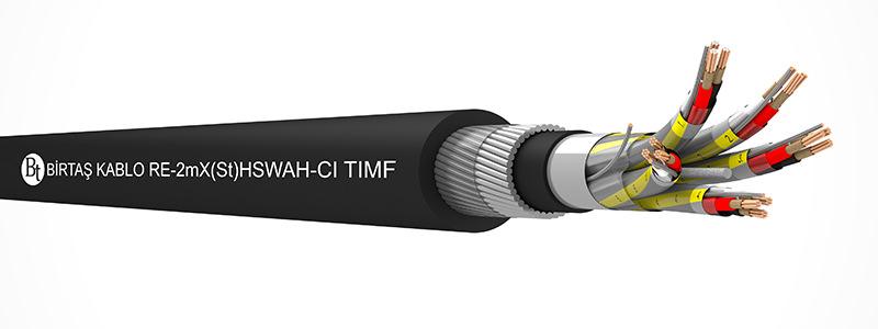 RE-m2X(St)HSWAH-CI TIMF  90°C / 500 V Cu-MT-XLPE-ISCR-OSCR-LSZH-SWA-LSZH-7DW